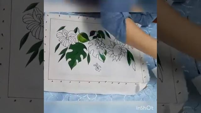 Видео-урок на тему: "Роспись платка вручную"