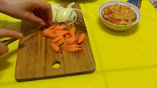 Свиные рёбрышки с овощами в красном кисло-сладком соусе. Мясные блюда. смотреть онлайн