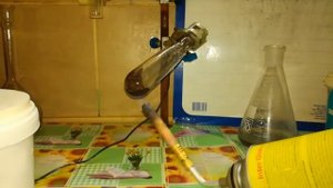 Золото из камней (шлихи).  Гидрохлорирование способ 2 - Concentrates. Hydrochloridebuy method 2