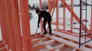 Строительство каркасного дома. Возведение стен в каркасном доме - КРЕПОСТЬ.