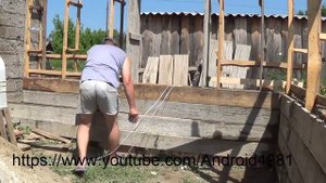 Установка поперечной арматуры и перестановка опалубки в доме из Опилкобетона Арболита Д 4
