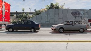 ЗАЖАЛО МЕЖДУ ГРУЗОВИКАМИ (BeamNG.drive)