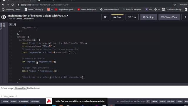 【Vue js】  Implementation of file name upload with javascript