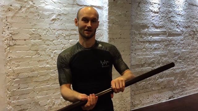 Упражнения с палкой # 9 _ вращение палки _ смотреть онлайн