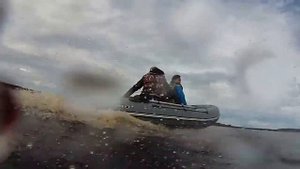 Лодка Reef 360 НД (длина 3,6 м.), двое пассажиров и двигатель всего 9,8 л.с.