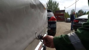 Мобильный газгольдер -  прицеп.  Транспортировка и заправка газом