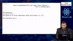 What is JSX in React - React JS Tutorial For Beginners | React JS Class - 3 | Quality Thought