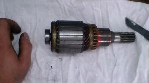 Ремонт коллектора, якоря стартера.   Repair of the starter anchor.
