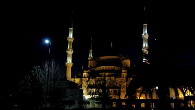 Istanbul, Sultanahmet at night | Площадь Султанахмет ночью Стамбул смотреть онлайн