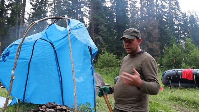 Походная баня из камней. смотреть онлайн