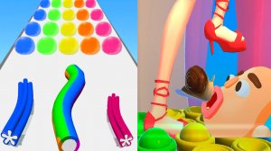 Мобильные игры Candy Run и Tippy Toe прохождение, геймплей и новые уровни для Android и iOS