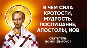 Иоанн Златоуст — 33 В чем сила кротости, мудрость, послушание, Апостолы, Иов — Беседы на Матфея