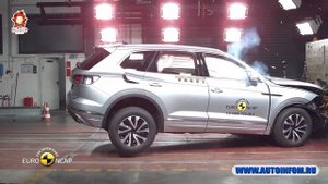 Краш тест Audi A6 и VW Touareg 2019