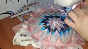 DIY:коврик из лоскутов/пэчворк#пэчворк#diy #лоскутноешитье