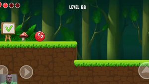 Несносный Красный Шар Против Ниндзя Квадрата #5. Игра Red Ball. Bounce Ball. 61 - 75 Уровен.