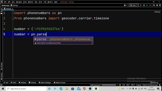 Track Phone Number Location using Python | Python Project