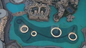 Дубай. Поющие фонтаны. Вид с Бурдж Халифа