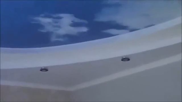 Трехуровневый натяжной потолок Небо Фотопечать на сатиновой фактуре Потолок в Спальне смотреть онлайн