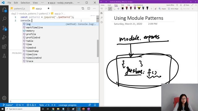 Node.js - Different ways to use Modules - Pattern 2