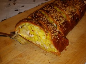 ШИКАРНЫЙ ПИРОГ С КАРТОШКОЙ И МЯСОМ