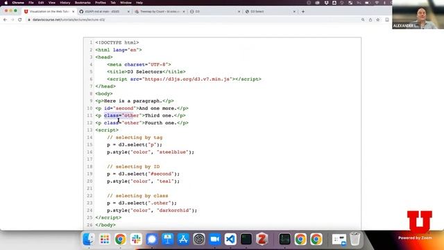 Vis for Data Science, Lecture 5, DOM Manipulation, D3 смотреть онлайн