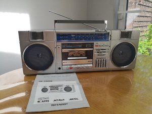 SHARP GF-7600E BOOMBOX Stereo Radio & Tape Player-Recorder.-ЯПОНИЯ-1982 ГОД