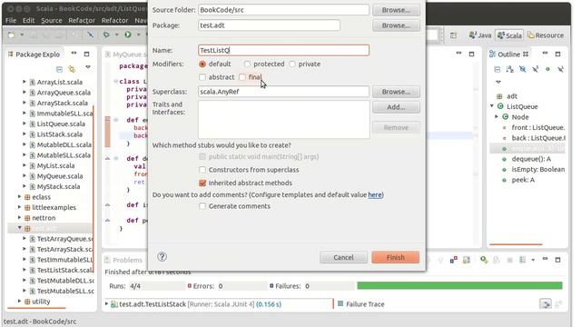 Linked List Based Queue (using Scala) смотреть онлайн