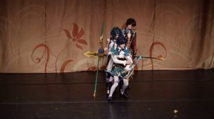 1 35  ИГРОВОЕ ДЕФИЛЕ №3 Влияние Геншина Венти, Чжун Ли, Сяо   Koe, Grecha, Дори