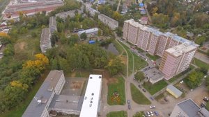 Ижевск.  мкр.  Малиновая Гора с высоты птичьего полета.  Съемка Евгения Логинова