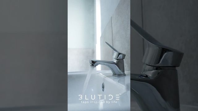 Blutide Teal Concealed Mixer and Basin Mixer in chrome