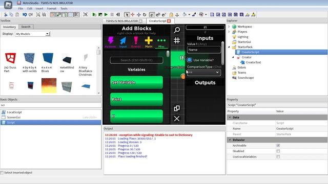 How to make a creator name tag in your retrostudio game (Roblox) смотреть онлайн