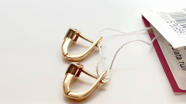 Золотые серьги с бриллиантами