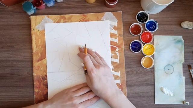 Живопись 1 класс. Драпировки в технике "мозайка". смотреть онлайн