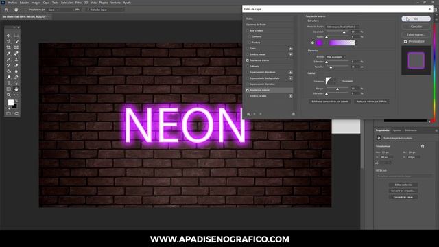 Como crear EFECTO DE TEXTO NEÓN en PHOTOSHOP | CREAR LETRAS CON EFECTO NEÓN EN PHOTOSHOP - TUTORIAL смотреть онлайн