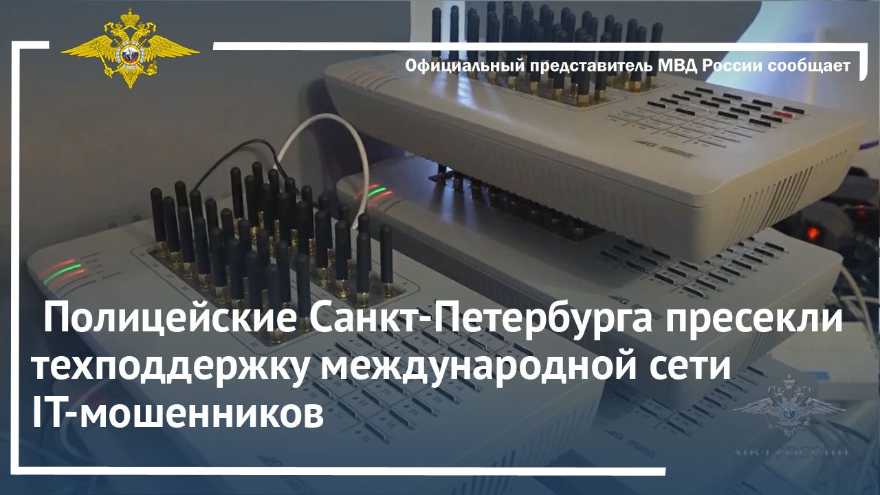Ирина Волк: Полицейские Санкт-Петербурга пресекли техподдержку международной сети IT-мошенников