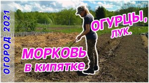 Farm Vlog_ Морковь в кипяток! Продолжаю посадки. Огород 2021.