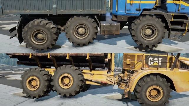 SnowRunner Обзор Azov 42-20 Antarctic и Caterpillar 745С