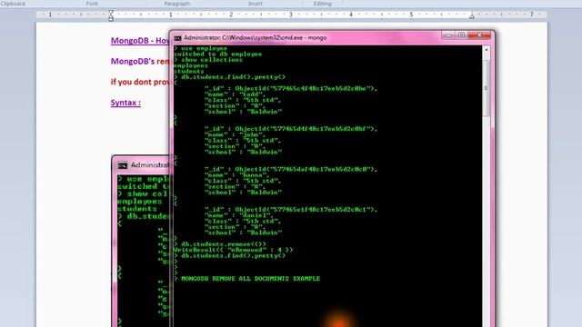 HOW TO REMOVE ALL DOCUMENTS IN MONGODB COLLECTIONS DEMO смотреть онлайн