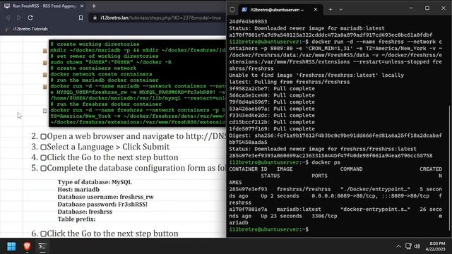 Run FreshRSS - RSS Feed Aggregator - in Docker смотреть онлайн