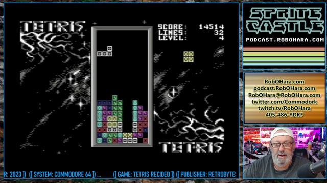 Tetris Recoded (C64/MiSTer) | Sprite Castle Plays смотреть онлайн