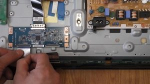 Телевизор Самсунг (samsung UE32F5500AK) после ремонта. Задымление на матрице, как убрать дубль 2.