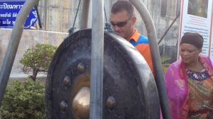 Гонг в храме Большого Будды. Таиланд, Пхукет.