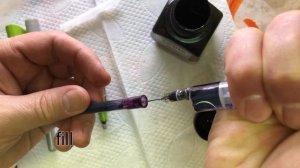 Pilot Parallel Pen Refill Demo. Как заправить ручку для каллиграфии обычными чернилами.