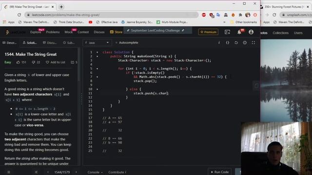 1544. Make The String Great Solution Explained - Java смотреть онлайн