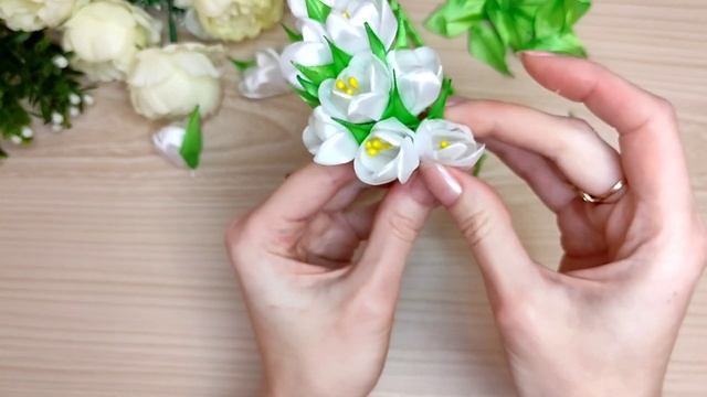 DIY / Мастер класс "ободок с подснежниками" ?? / Мастер класс "ободок с подснежниками"
