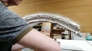 Декоративная отделка арки гипсом.