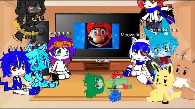Fandoms React to Mario Reacts to Nintendo Memes 2 (Pokémon, Digimon and FNAF 2) смотреть онлайн