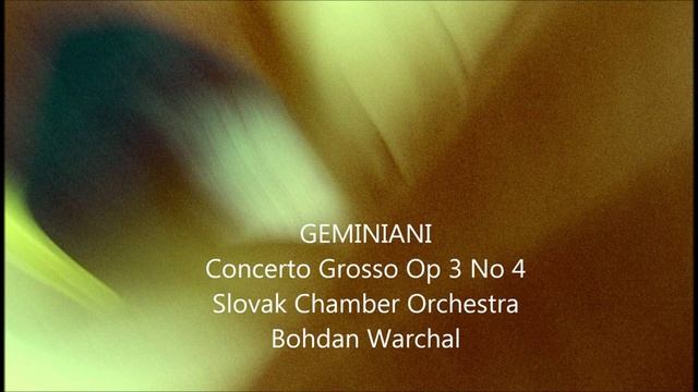 Geminiani Concerto Grosso Op 3 No 4 Warchal