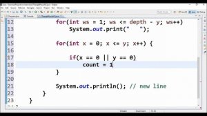 pascal's triangle v2 in java