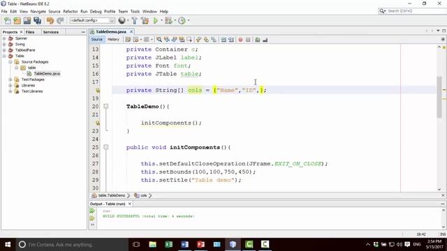 Java Swing Bangla Tutorial 96 : JTable смотреть онлайн